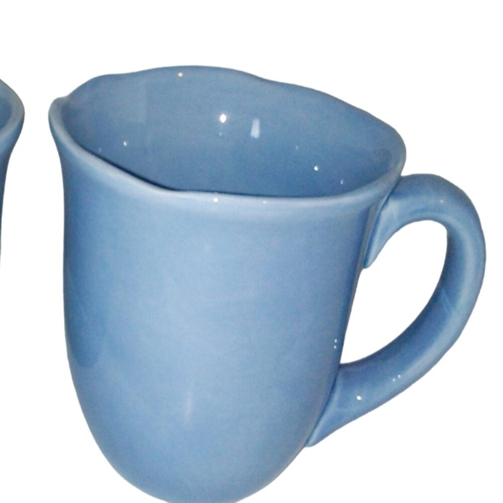 Coffee Cups, Cottagecore Cups, Culinary Arts Rouleau Blue Mugs, Country Kitchen